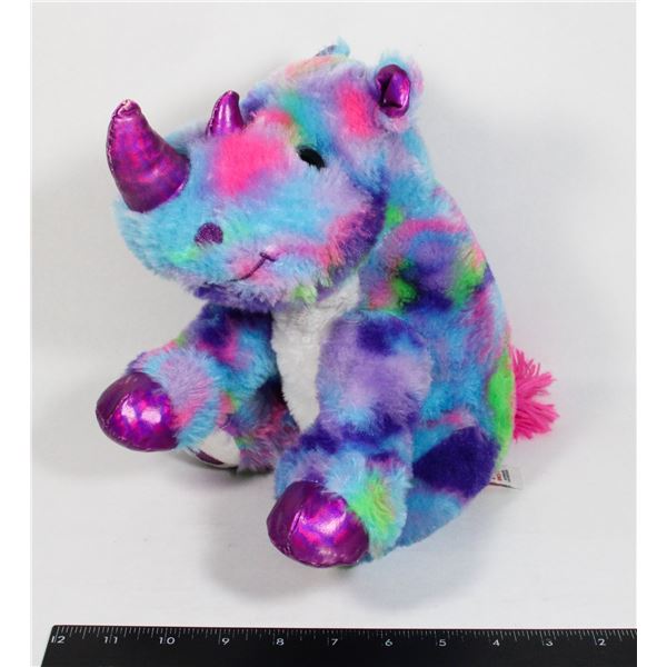 1 FIESTA PSYCHEDELIC 10 INCH RHINO STUFFY