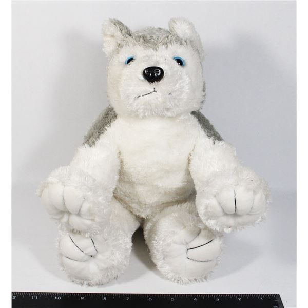 1 THE BEAR FACTORY GREY WOLF STUFFY (2001)