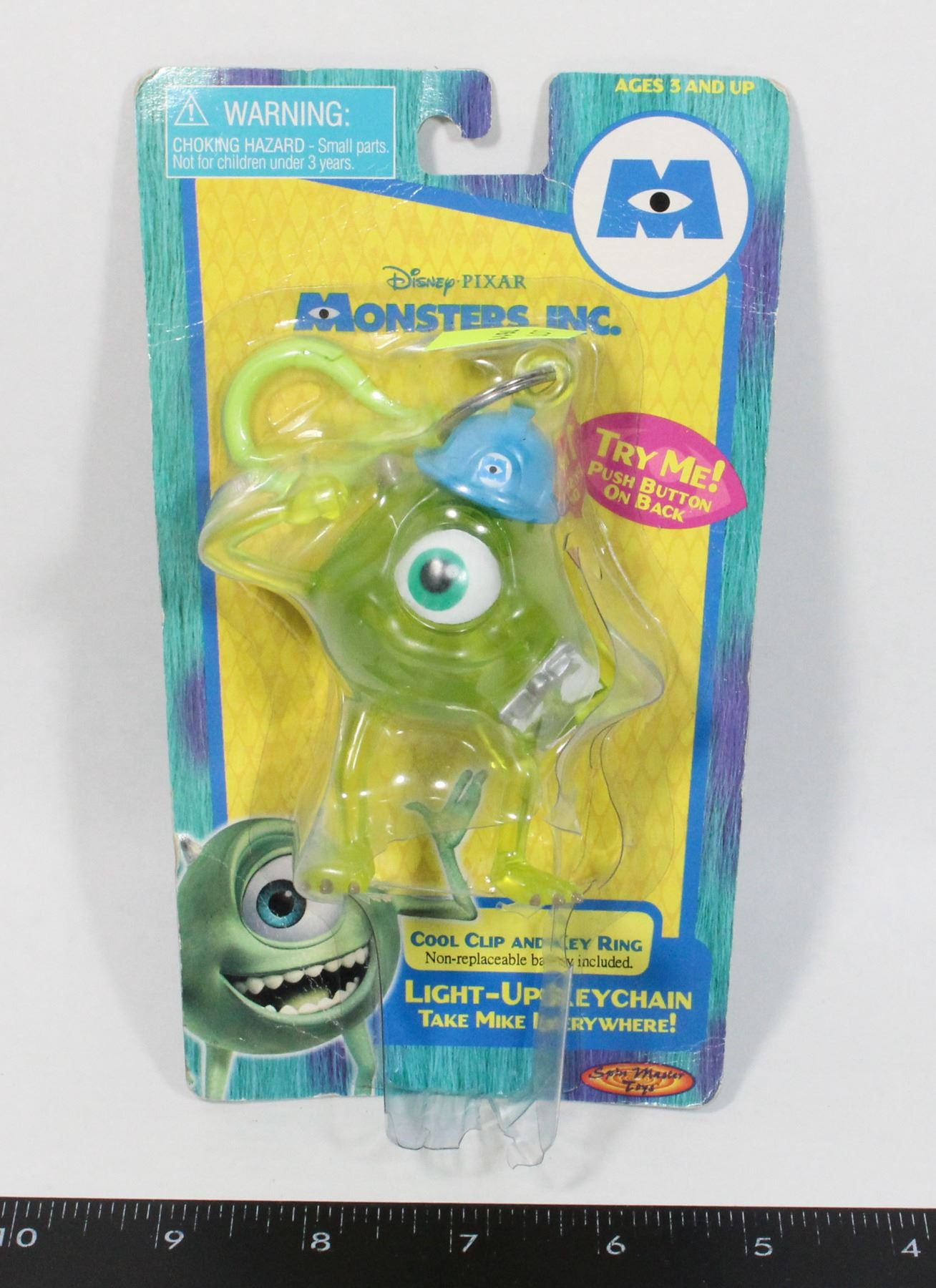 DISNEY PIXAR MONSTERS INC COOL CLIP AND KEY RING