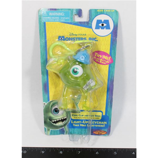 DISNEY PIXAR MONSTERS INC COOL CLIP AND KEY RING