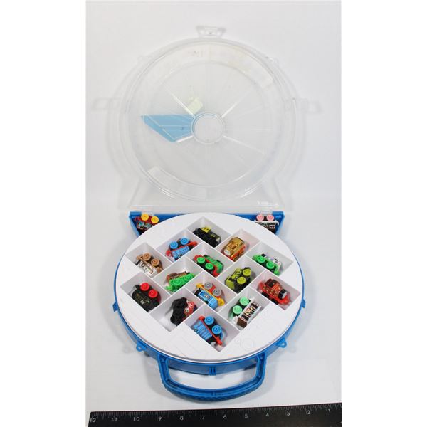 THOMAS THE TRAIN CARRY CASE FULL OF MINI TRAINS