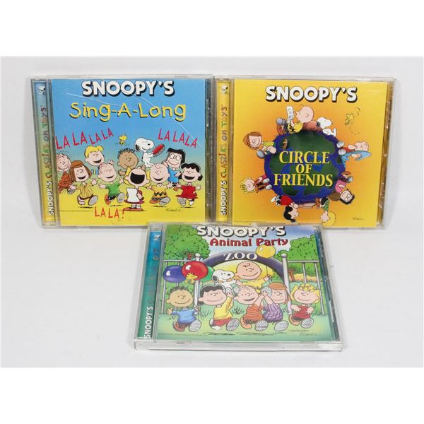 LOT OF 3 SNOOPY CD'S