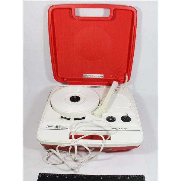 SEARS PORTABLE RECORD PLAYER MODEL 17066A