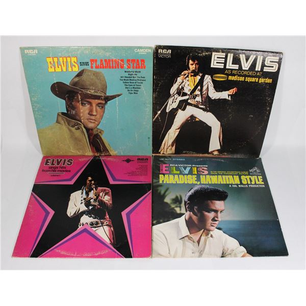 LOT OF 4 ELVIS RECORDS