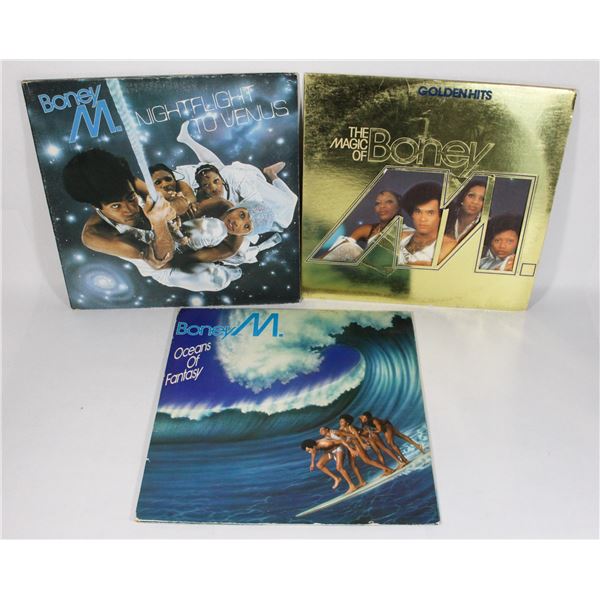 LOT OF 3 BONEY M. RECORDS