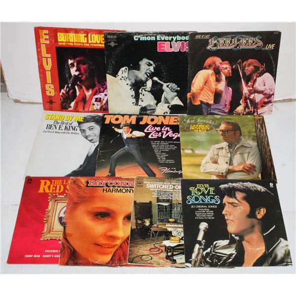 LARGE LOT OF RECORDS INCL. ELVIS, TOM JONES,