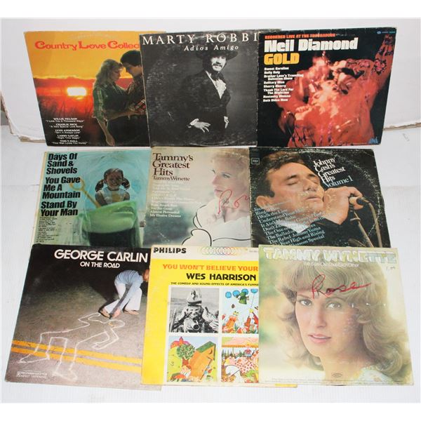 BUNDLE OF VINYL LP RECORDS INCLUDING GEORGE CARLIN