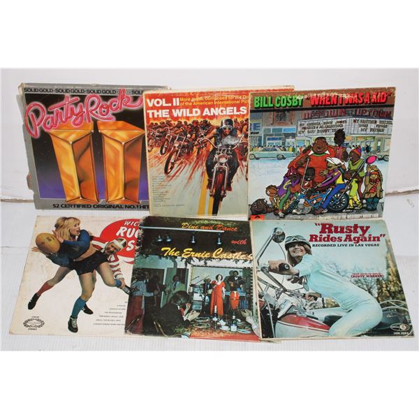 BUNDLE OF VINYL LP RECORDS INCLUDING PARTY ROCK,