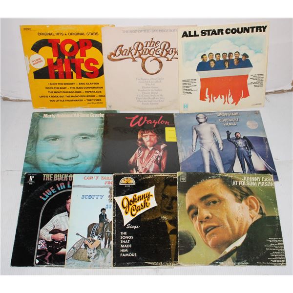 BUNDLE OF VINYL LP RECORDS INCLUDING RINGO STARR,