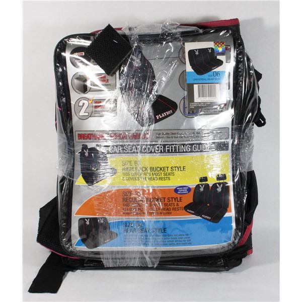 PLAYBOY REAR CAR SEAT COVER WITH