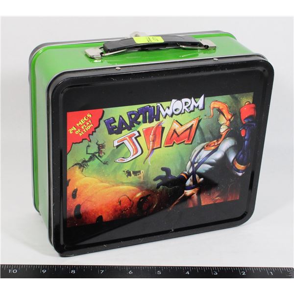 EARTHWORM JIM METAL LUNCH BOX
