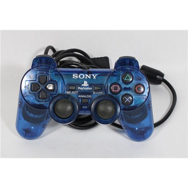 WIRED BLUE PS2 CONTROLLER