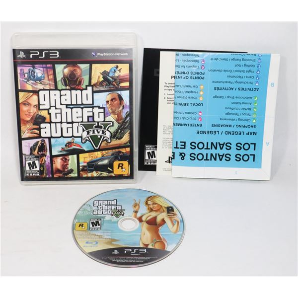 PS3 GRAND THEFT AUTO FIVE GAME