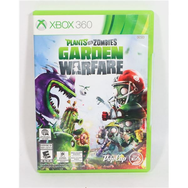 XBOX 360 PLANTS VS ZOMBIES VIDEO GAME