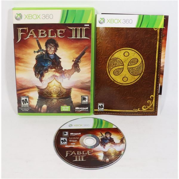 XBOX 360 FABLE III VIDEO GAME