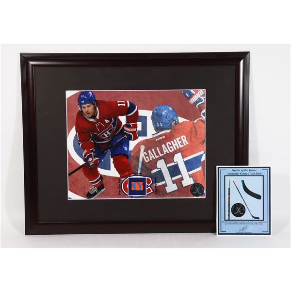 BRENDAN GALLAGHER MONTREAL CANADIENS GAME USED