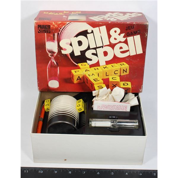 VINTAGE PARKER BROTHERS SPILL & SPELL GAME