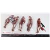Image 1 : FIVE STAR WARS LOOSE FIGURES RED BATTLE DROIDS