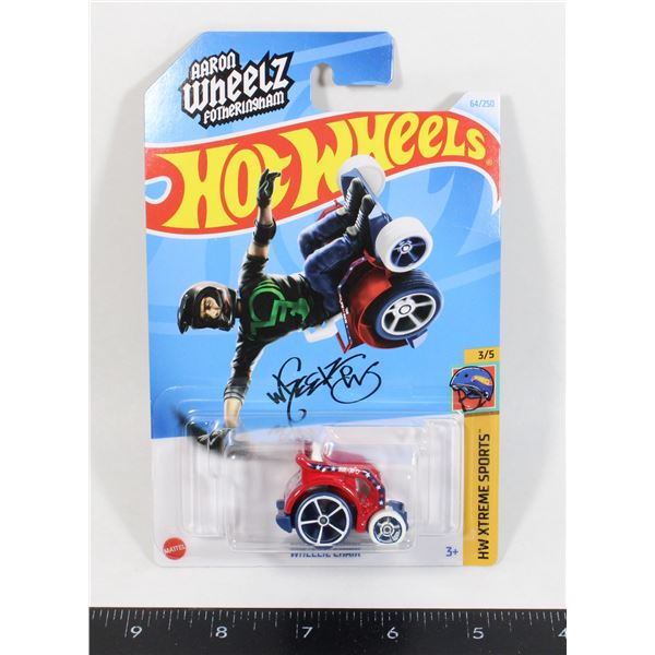 NEW AARON WHEELZ FOTHERINGHAM HOT WHEELS WHEELIE