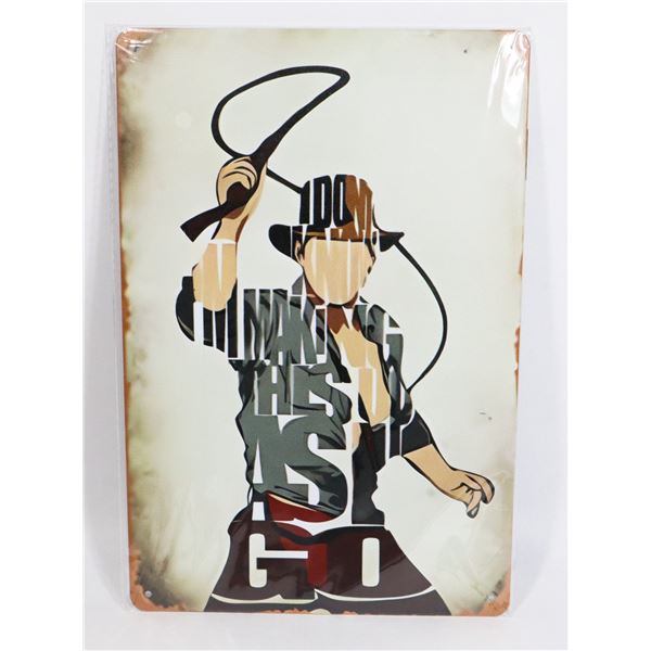 NEW INDIANA THEME METAL WALL SIGN. "I DON'T KNOW