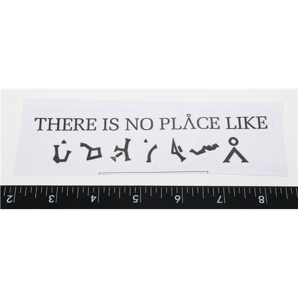 NEW STAR GATE THEME DECAL THERE IS NO PLACE LIKE