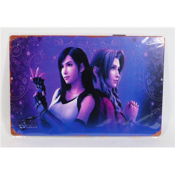NEW FINAL FANTASY VII REMAKE THEME METAL WALL SIGN