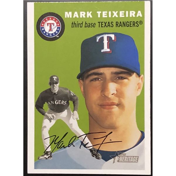 2003 TOPPS HERITAGE MARK TEIXEIRA ROOKIE CARD