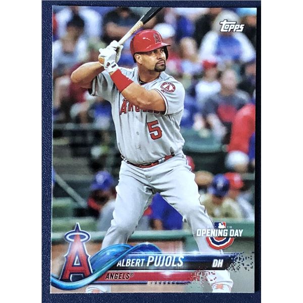 2018 TOPPS OPENING DAY ALBERT PUJOLS