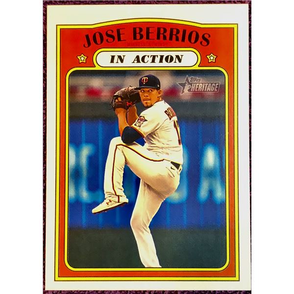 2021 TOPPS HERITAGE JOSE BERRIOS