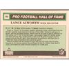 Image 2 : 1990 SWELL GUM LANCE ALWORTH (HOF)