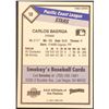 Image 2 : 1989 CMC MINOR LEAGUES CARLOS BAERGA ROOKIE CARD