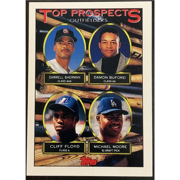 1993 TOPPS CLIFF FLOYD ROOKIE CARD