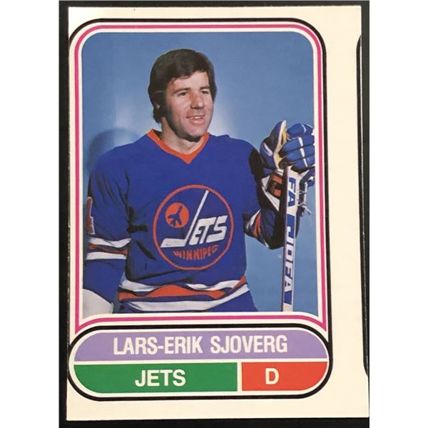 1975-76 O-PEE-CHEE WHA LARS-ERIK SJOBERG ROOKIE CARD
