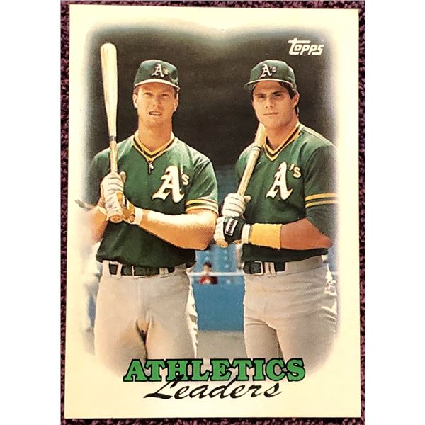 1988 TOPPS MARK McGWIRE / JOSE CANSECO