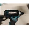 Image 7 : Qty 4 Makita Power Tools: XFD10 Drill, XDT11 Impact Driver, XRJ01 Reciprocating Saw, Vacuum & Carry 