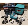 Image 1 : Makita LXFD01 Drill, BTD142 Impact Driver, DC18RA Charger, Light & Carry Case in Box