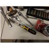 Image 3 : Multiple Hand Tools: Ratchet & Sockets, Wrenches, Hammers, etc in Hard Case