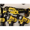 Image 2 : Qty 4 DeWalt Power Tools & 1 Charger: DCS354 Multi-Tool & DCF885 Impact Drivers
