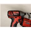 Image 3 : Qty 3 Milwaukee Power Tools & 1 Charger: 2757-20 & 2656-20 Impact Drivers & 2804-20 Hammerdrill/Driv