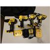 Image 2 : Qty 4 DeWalt Power Tools, Case, Batteries & Charger: DCD771, DCD796 & DCD780 Drill Drivers & DCF809 