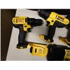 Image 4 : Qty 4 DeWalt Power Tools, Case, Batteries & Charger: DCD771, DCD796 & DCD780 Drill Drivers & DCF809 