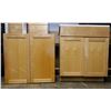 Image 1 : Wooden 2-Door Cabinet 30" x 12" x 30"H & Vanity Sink w/ Undercabinet 31" x 24" x 36"H