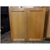 Image 2 : Wooden 2-Door Cabinet 30" x 12" x 30"H & Vanity Sink w/ Undercabinet 31" x 24" x 36"H
