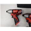 Image 2 : Qty 2 Milwaukee Power Tools, Case & 1 Charger: 2462-20 & 2656-20 Impact Drivers
