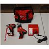 Image 1 : Qty 2 Milwaukee Power Tools, Case & 1 Charger: 2656-20 Impact Driver & 2420-20 Hackzall Reciprocatin