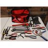 Image 1 : Multiple Hand Tools in Milwaukee Case: Wrenches, Snips, Husky Double Box Wrench Set, etc