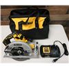 Image 1 : DeWalt DCS573 Circular Saw w/ Charger & Case