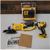 Image 1 : DeWalt DCG412 Grinder, DCF809 Impact Driver & Charger