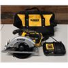 Image 1 : DeWalt DCS565 Circular Saw w/ Charger & Case