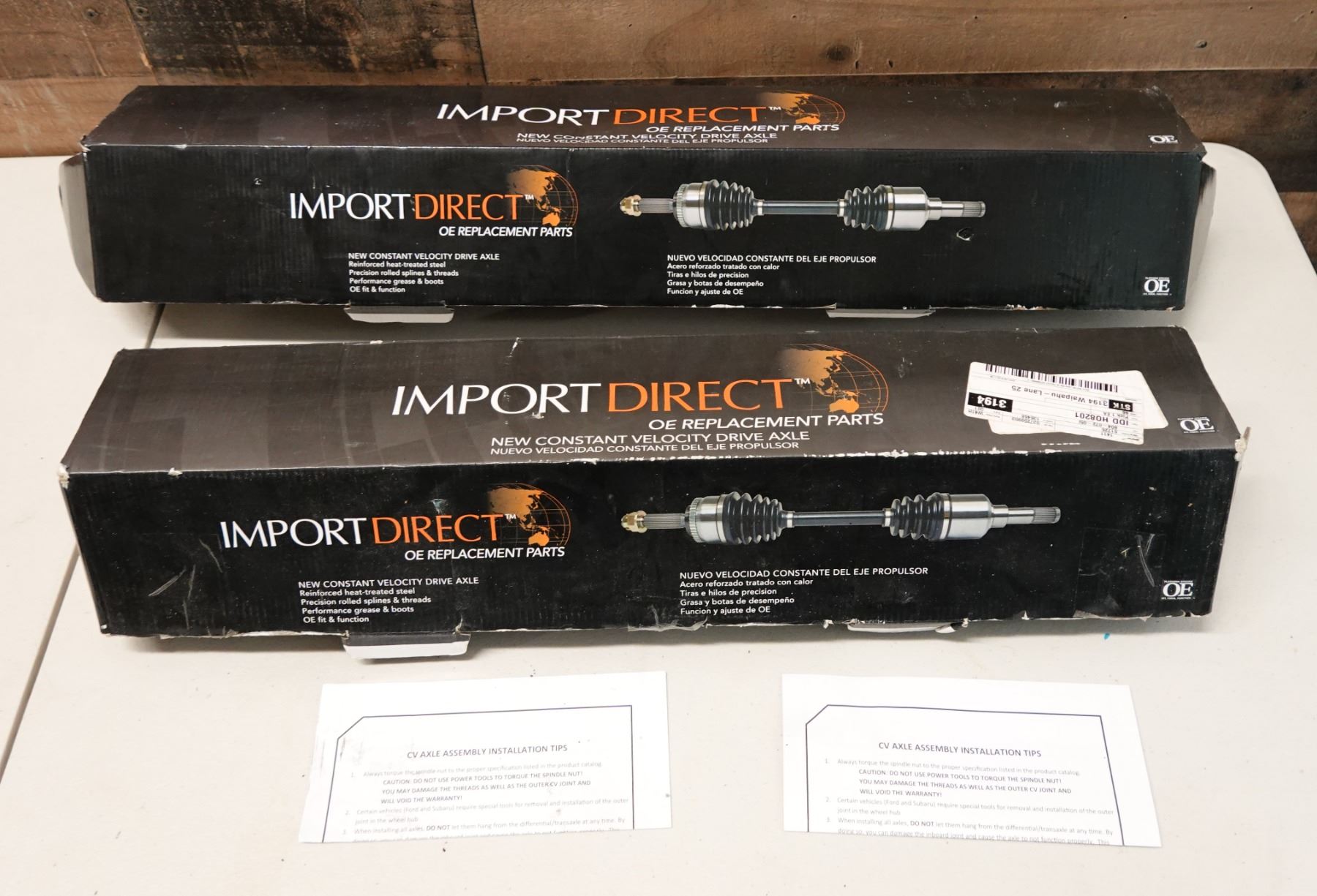 Import Direct Qty 2 Import Direct HO-8200 & H)-8201 Constant Velocity Drive Axle ...